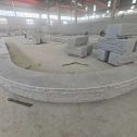 惠州 芝麻白异形坐凳，自然面光面弧形加工