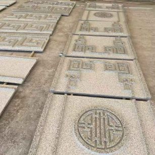 惠州 白麻花岗岩外墙立面雕刻板