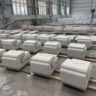 惠州 白麻花岗岩异形加工-石凳，坐凳