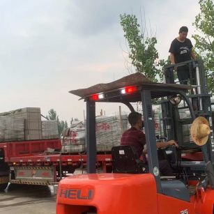 惠州 黄金麻冰裂纹，地铺石装车