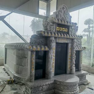 惠州 芝麻白墓碑效果展示图