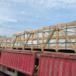 惠州 芝麻白花岗岩地铺石出口专车-泰国游