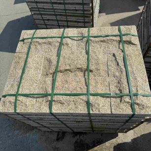 惠州 黄金麻花岗岩石材自然面蘑菇石成品