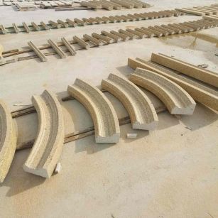 惠州 黄金麻花岗岩别墅线条