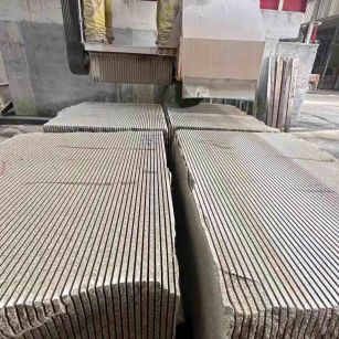 惠州 车间生产日常，黄金麻白麻花岗岩