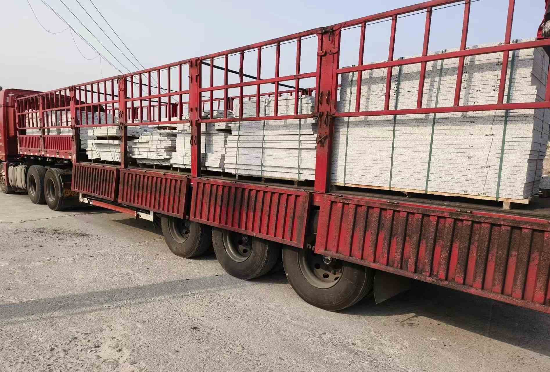 惠州 白麻荔枝面外墙干挂，工厂装车日常