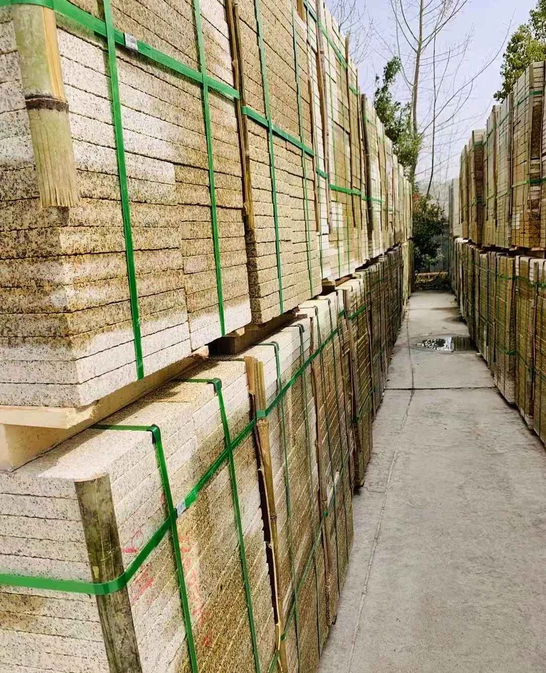 惠州 黄金麻花岗岩荔枝面地铺石