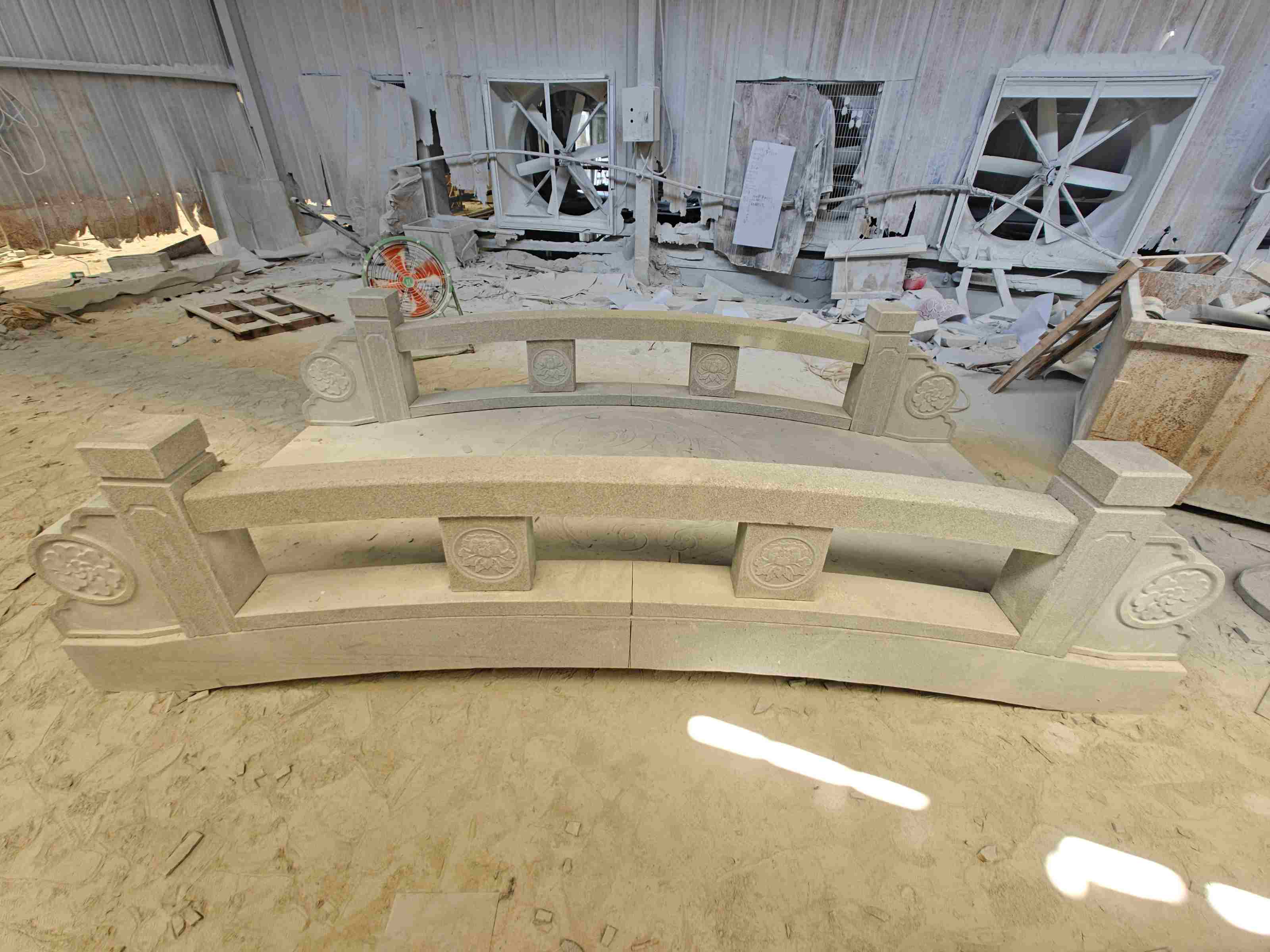 惠州 芝麻灰花岗岩异形加工-拱桥，石桥