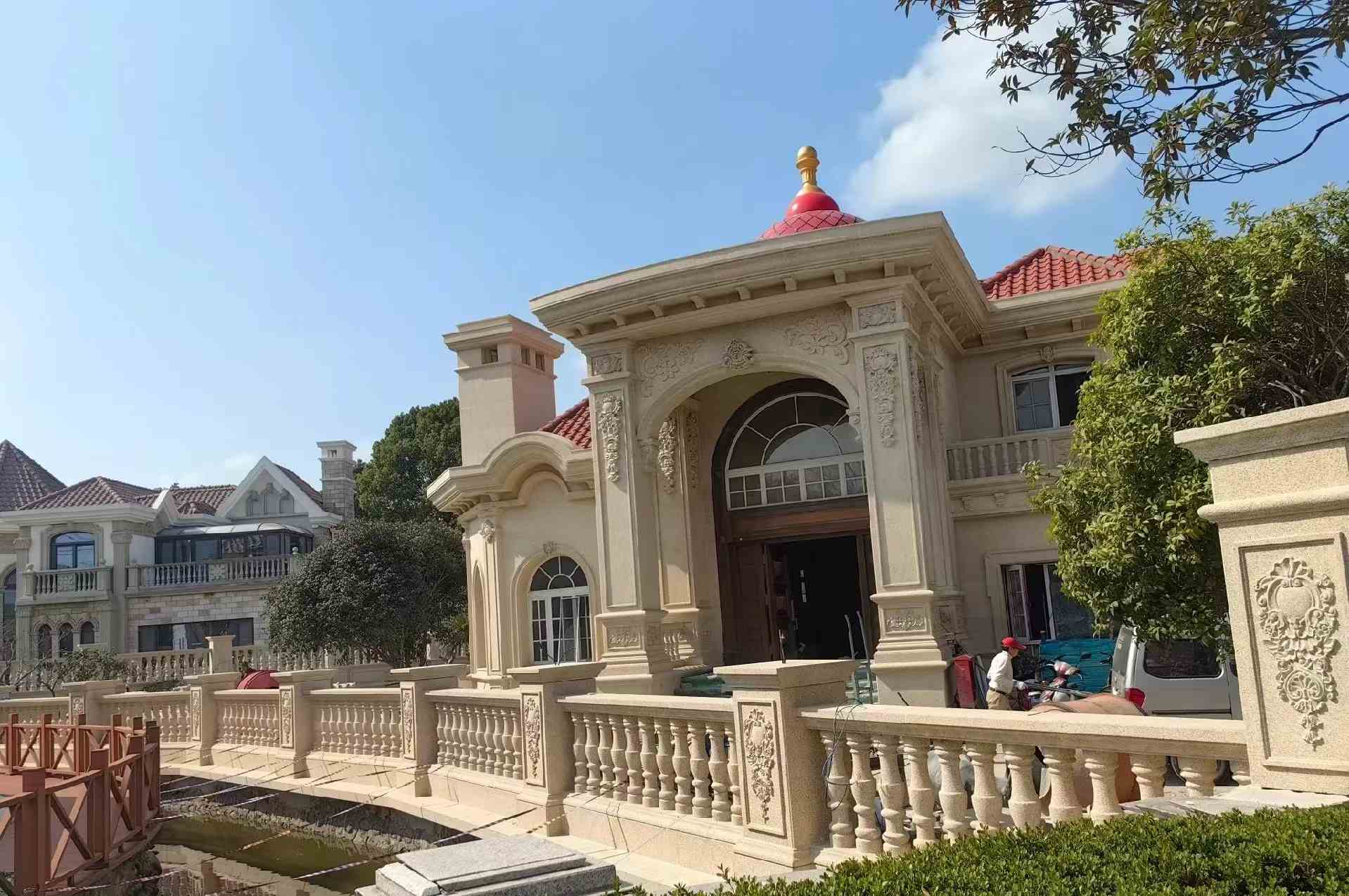 惠州 黄金麻花岗岩欧式别墅