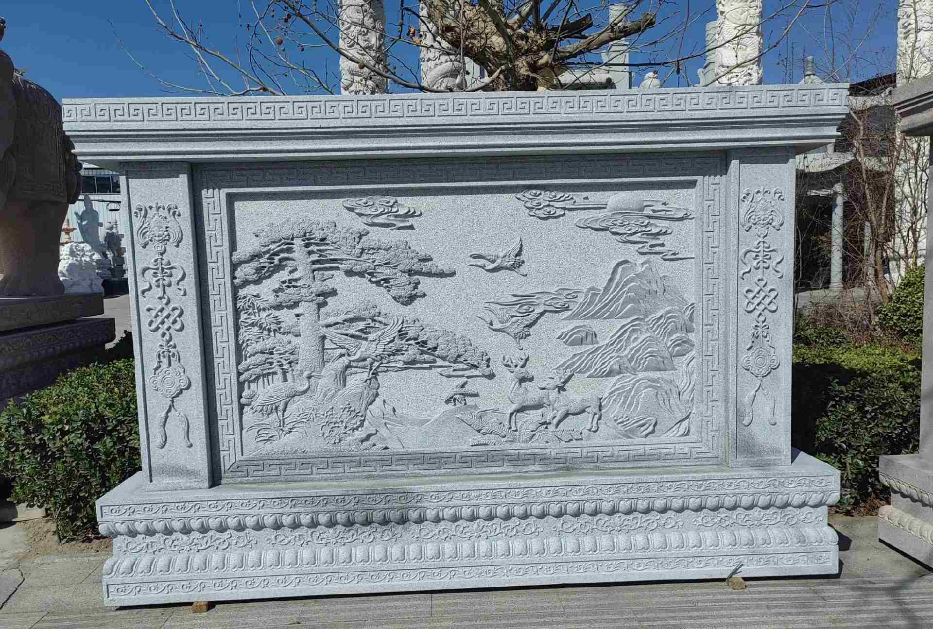 惠州 芝麻白大型照壁，屏风，影壁