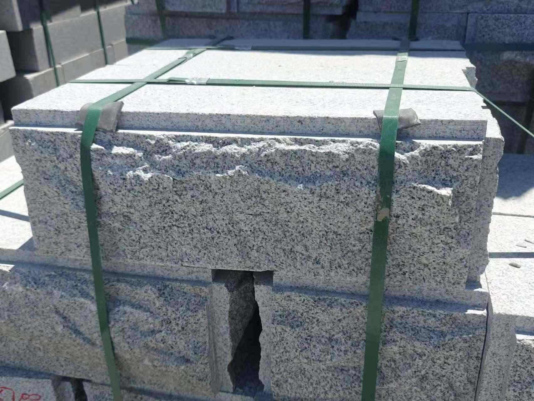 惠州 芝麻白花岗岩自然面成品