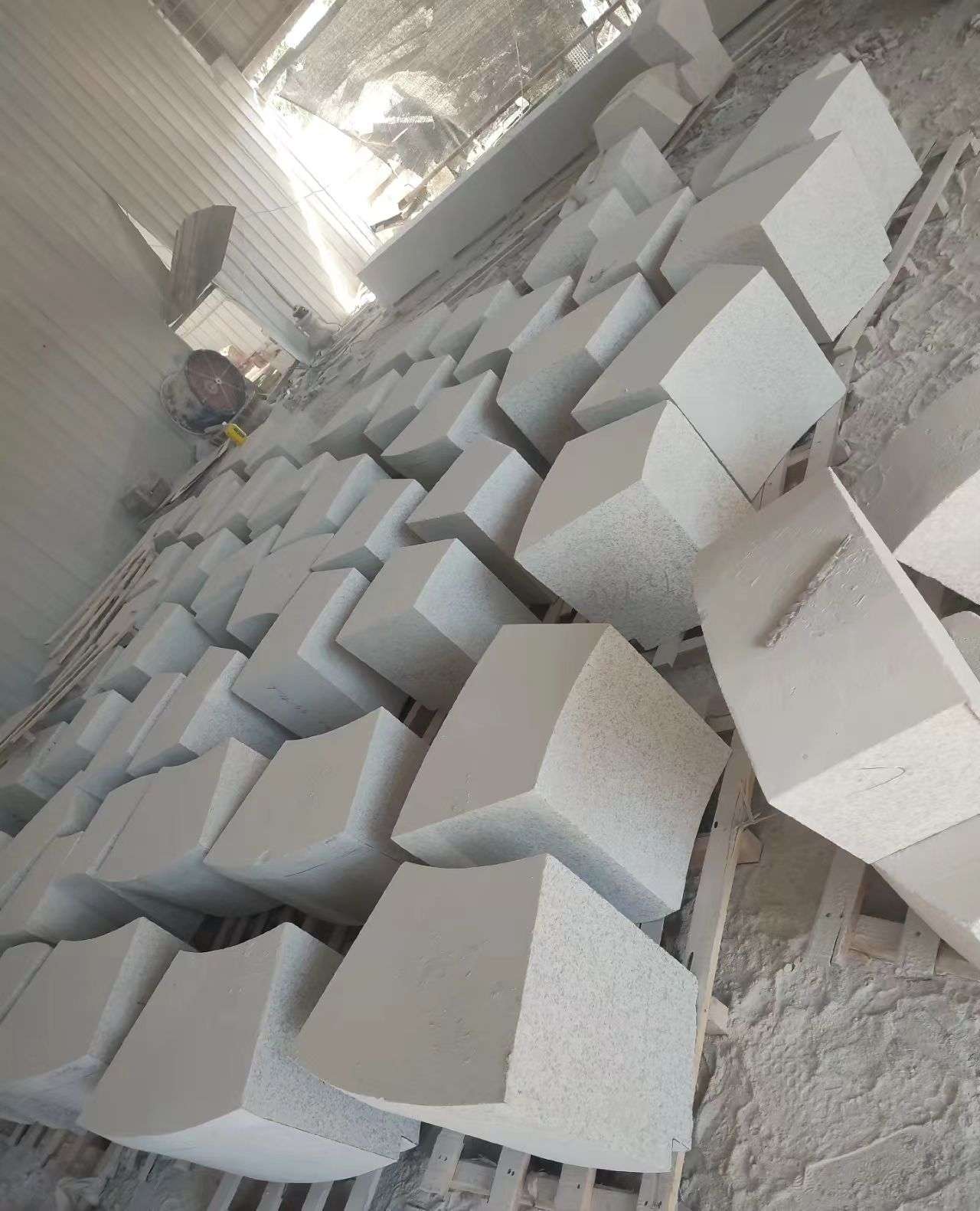 惠州 白麻花岗岩异形坐凳